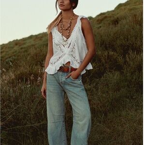 We The Free Good Luck Mid-rise barrel Jean - kismet